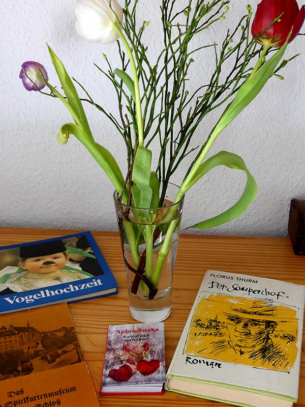Silke vom Literaturtreff Leipzig-Grünau hat Bücher für mich gesammelt