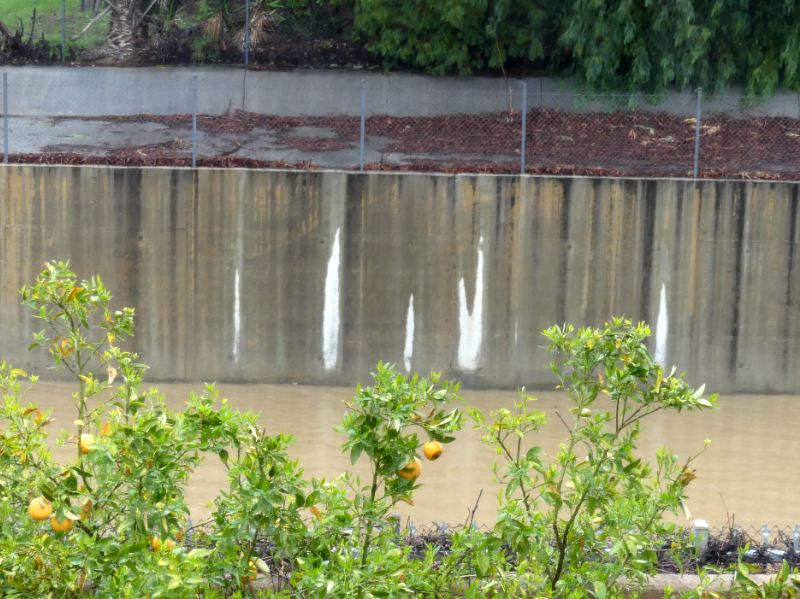 Hochwasser durch extremes Wetter, LA River