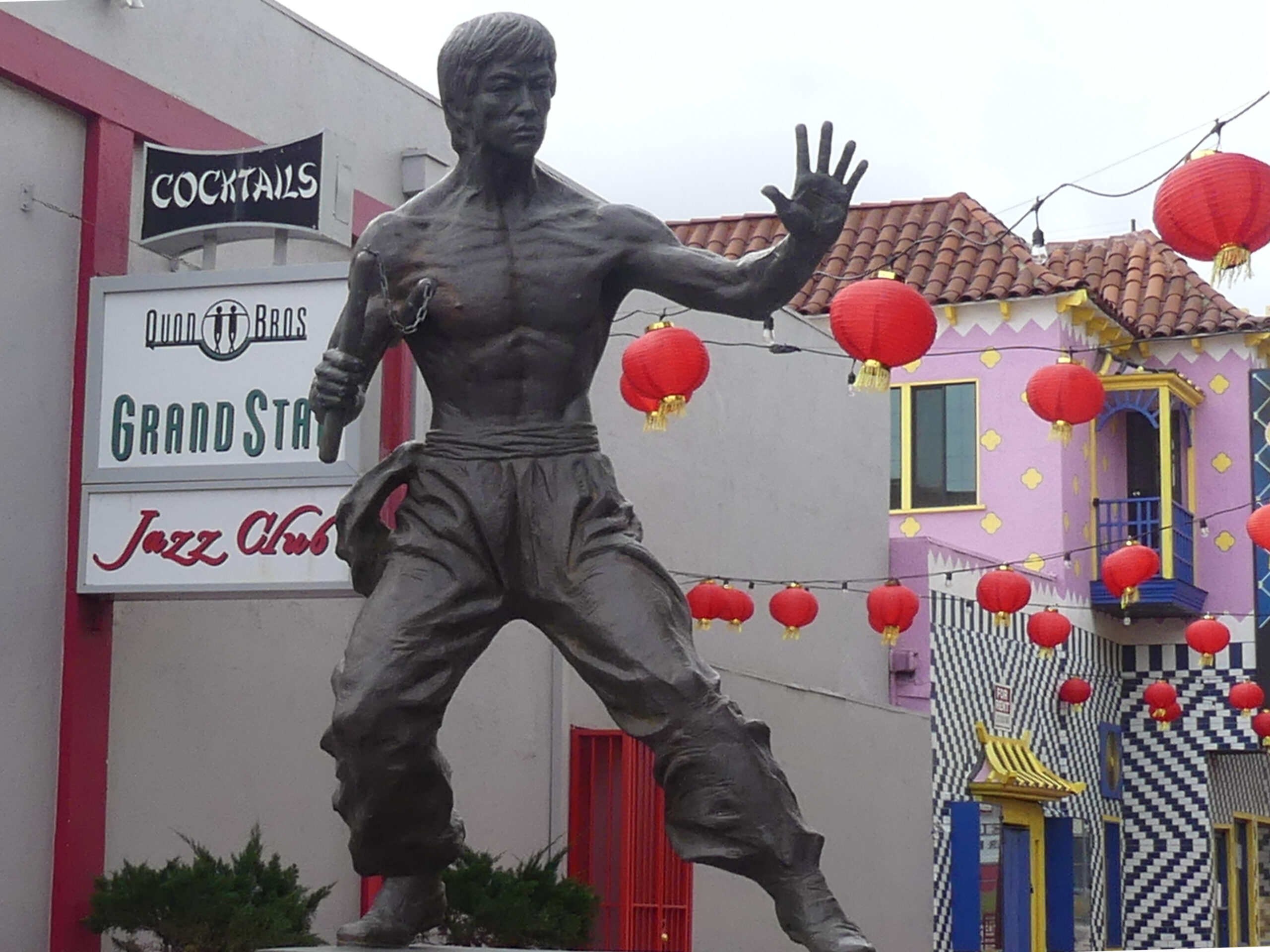 Besuch in Chinatown in Los Angeles. Spinnradgeschichten