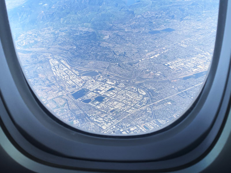 Rückflug von Los Angeles