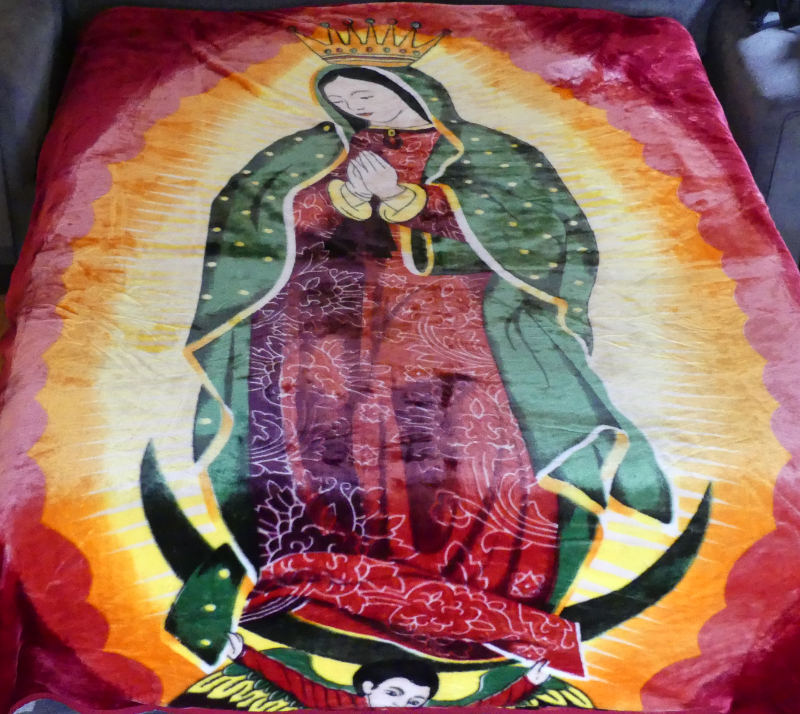 die Jungfrau von Guadalupe auf meiner Decke